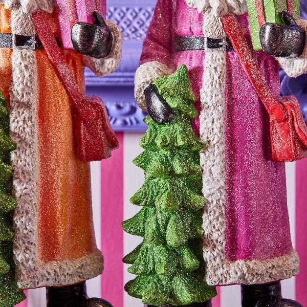 Dekofigur WEIHNACHTSMANN Polyresin Magenta 12x10x30cm Dekofigur WEIHNACHTSMANN Polyresin Magenta 12x10x30cm