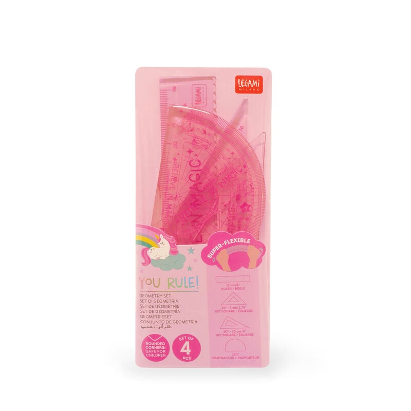4er Geometrieset - You Rule! I'm a misunderstood Unicorn 4er Geometrieset - You Rule! I'm a misunderstood Unicorn