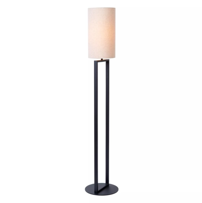 Stehlampe HERMAN Baumwolle Stahl E27 26x26x137cm