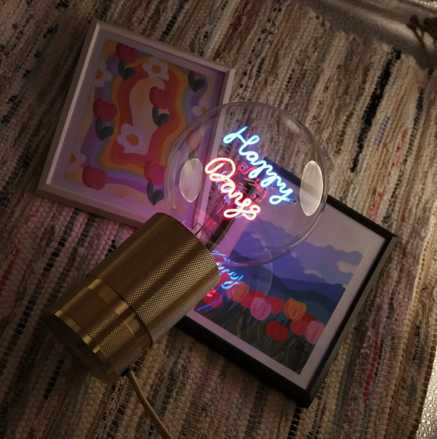 LED Leuchtmittel HAPPY DAYS 2-farbige Leuchtschrift