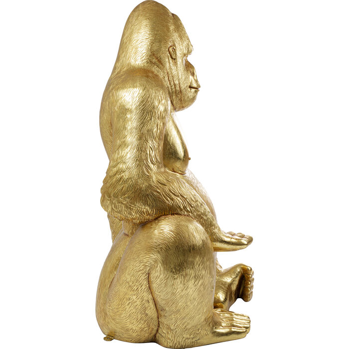 3kUzVhN9Rp8yab Dekofigur GORILLA XL Gold handgearbeitet 180x130x100cm
