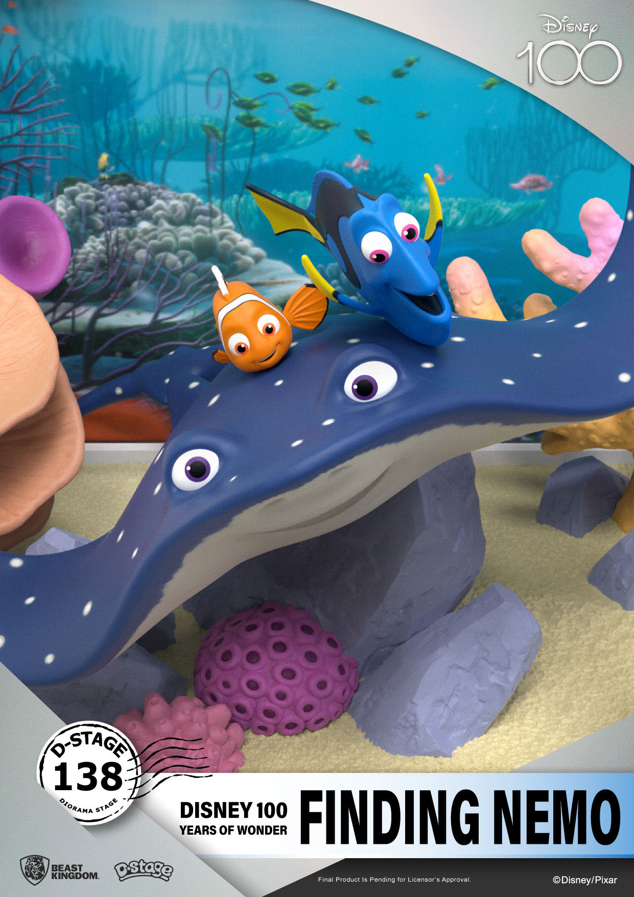 108LrQ7pEk46bzb Disney 100 Years of Wonder D-Stage Sammlerstück Diorama "Finding Nemo" 11,7cm PVC