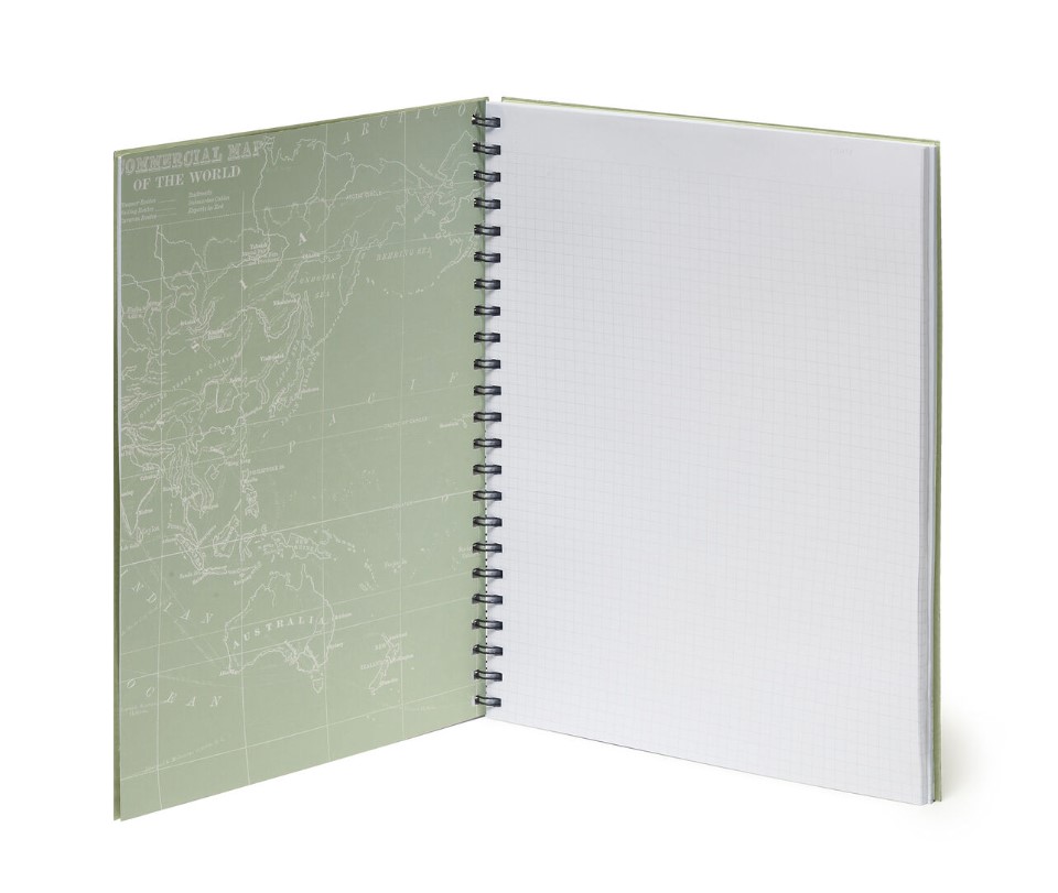 2FjD9vtxsqECq8 3-in-1 Notebook mit Spiralbindung - Maxi A4 - 22x29,5cm 204 Seiten Travel