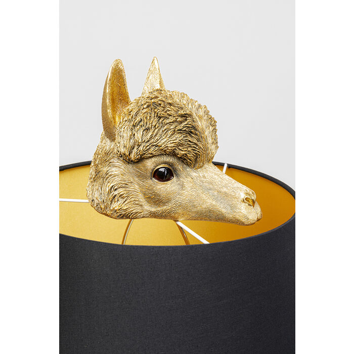 9lM9D0LXepuX3C Stehleuchte Alpaca E27 Gold Schwarz 107,5x81x45cm