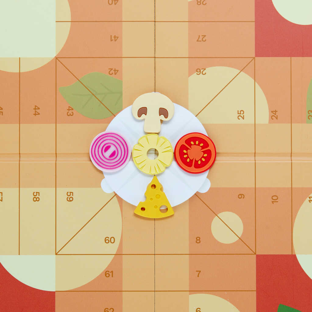 Brettspiel LUDOS PIZZA "Mensch-Ärger-dich-nicht" 16-teilig 26x26x3cm
