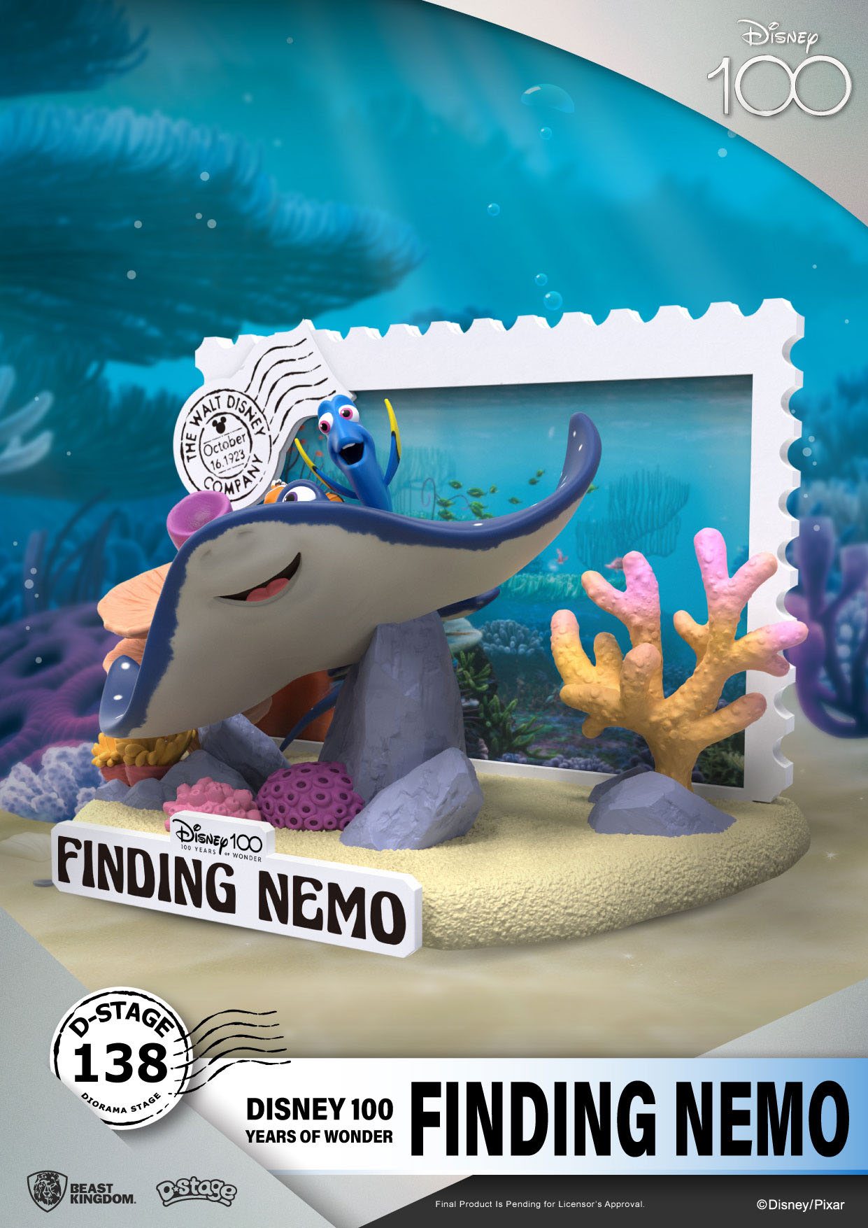 8YB1xsG2AchYzV Disney 100 Years of Wonder D-Stage Sammlerstück Diorama "Finding Nemo" 11,7cm PVC