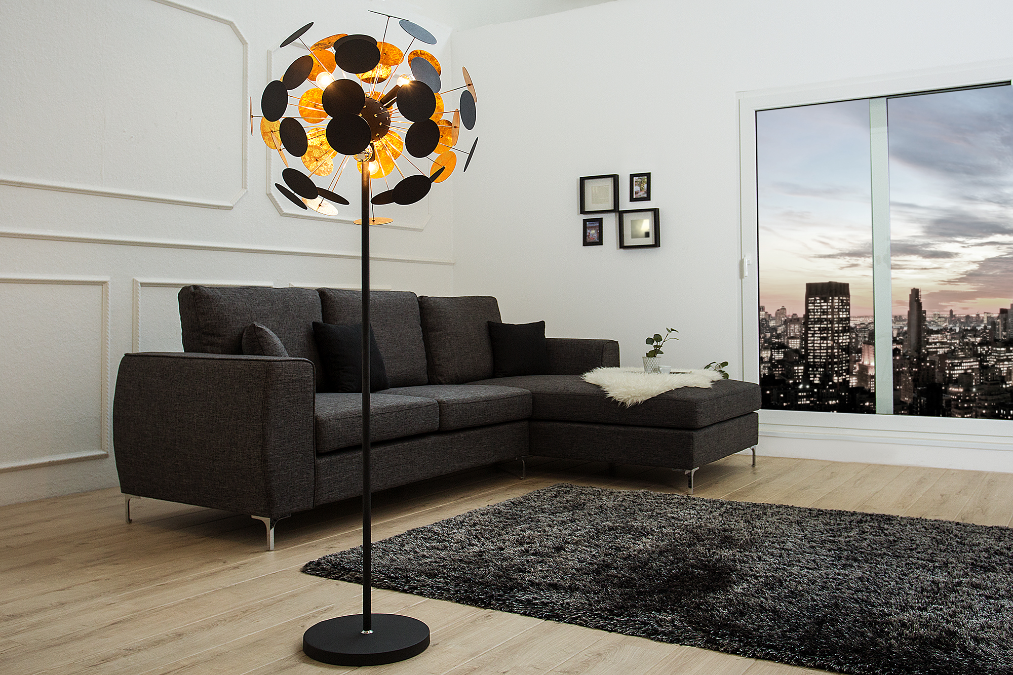 media_images_org_file0018890 Stehleuchte INFINITY Metall E14 Schwarz 30x60x170cm