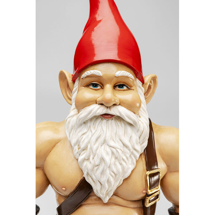 Dekofigur ZWERG MUSCLE Polyresin 14,5x28x59cm