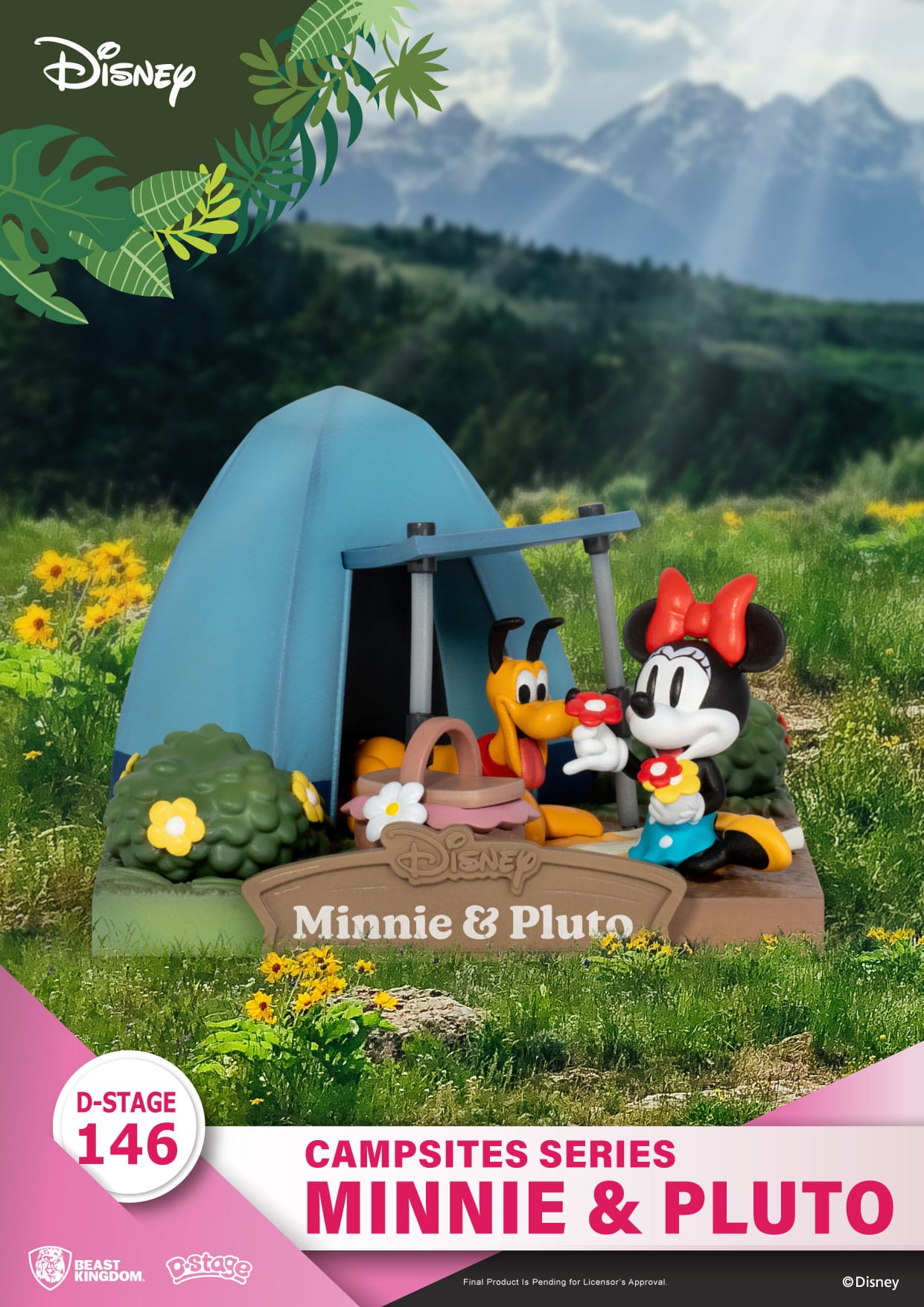 1ZQAVf2Sk66uNM Disney Campsite Series D-Stage Sammlerstück Diorama "Minnie & Pluto" 9,8cm PVC