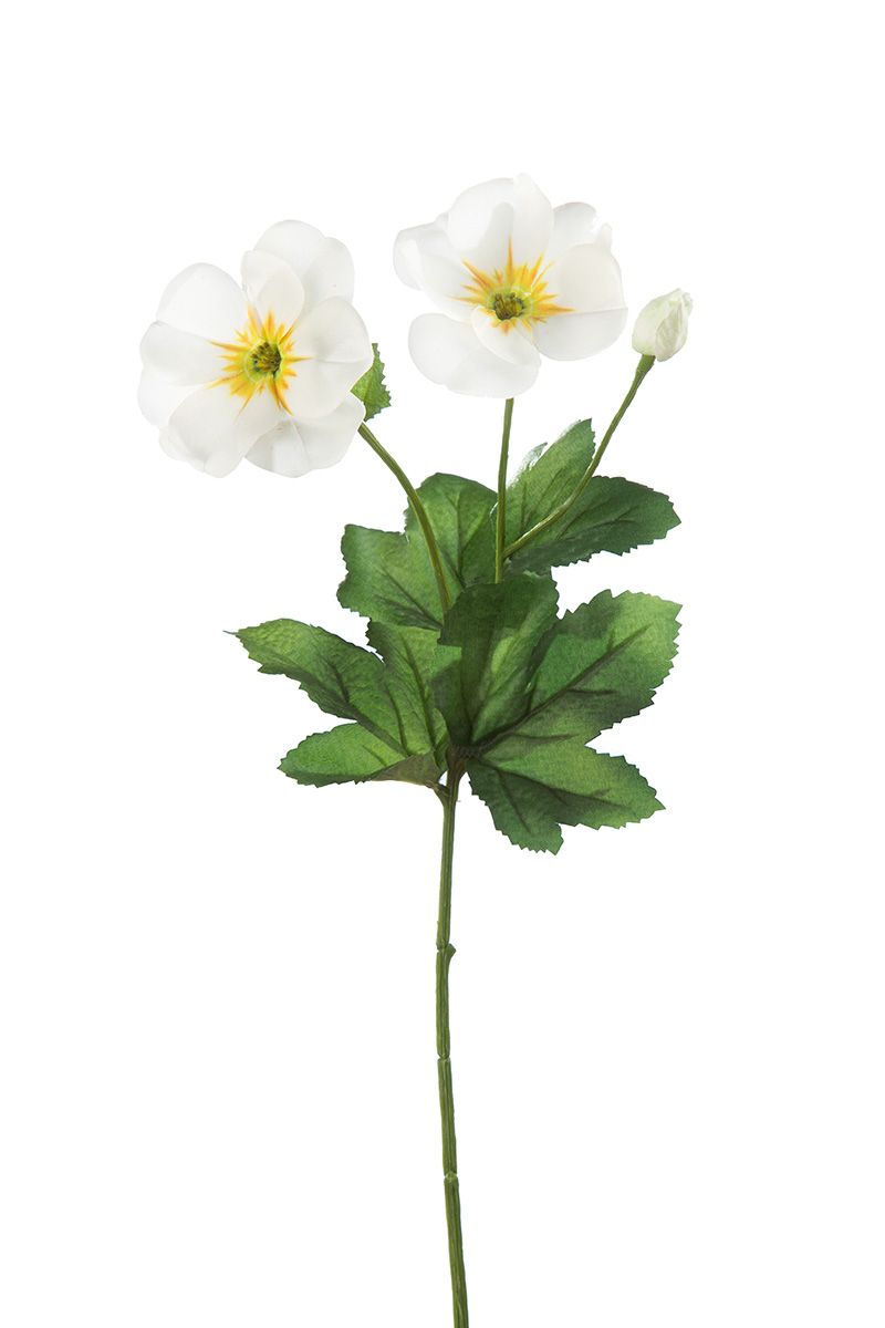 Stielblume PRIMEL Kunststoff Weiß 38cm