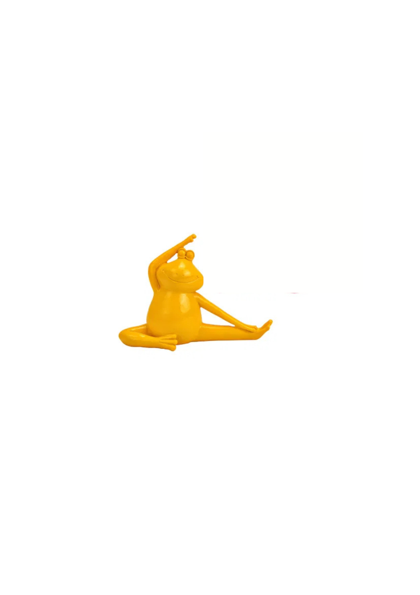 Dekofigur YOGA FROSCH Polyresin 6x17x12cm