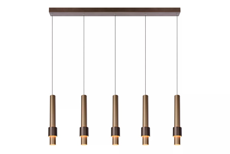 Pendelleuchte MARGARY Aluminium 5x4,2W 460lm 2700K Warmweiß 103x8x169cm