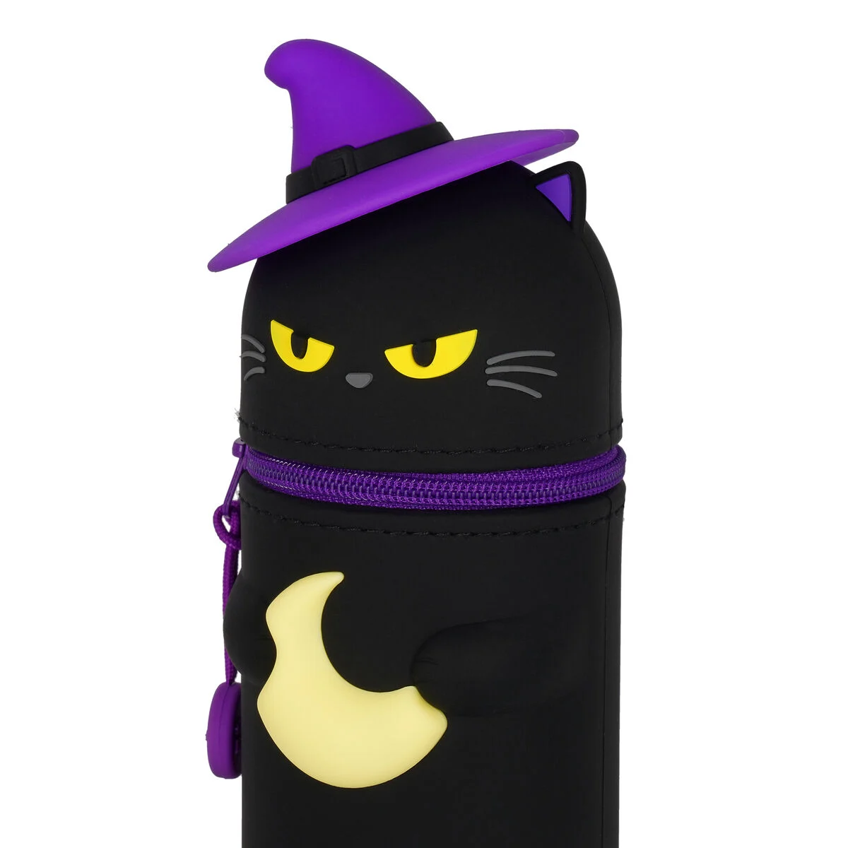 2 in 1 Federmäppchen aus Silikon Kawaii HALLOWEEN Kitty