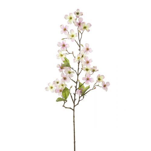 Stielblume Kirschblüte "Cornus" Kunststoff rosa H:83cm