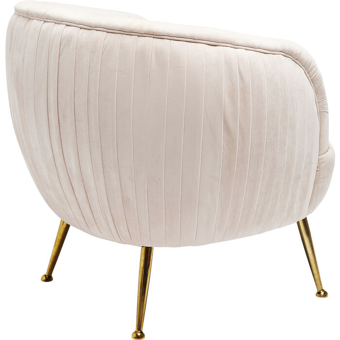 9QGnXmlr7u5hki Sessel PERUGIA Samtoptik Edelstahl Creme Gold 79x75x75cm