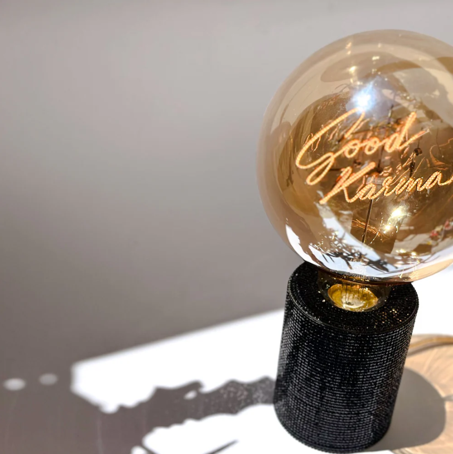 LED Leuchtmittel GOOD KARMA Schriftzug