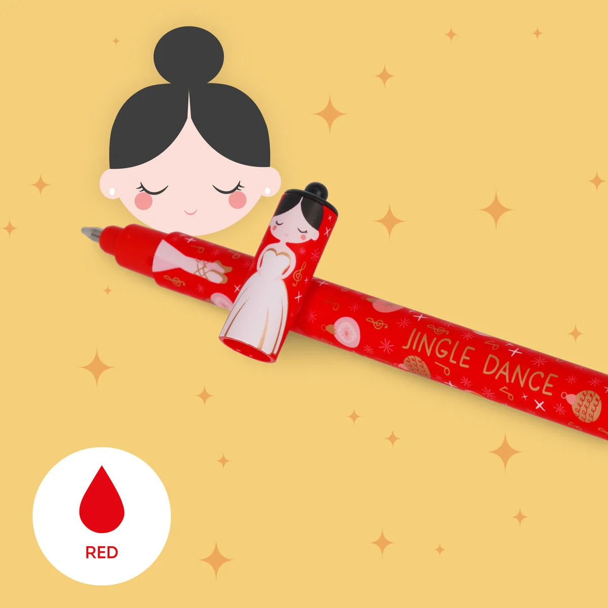 Set mit 3 löschbaren Gelstiften THE NUTCRACKER 