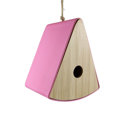 Vogelhaus PYRAMIDE Bambus 12x17,3x20cm
