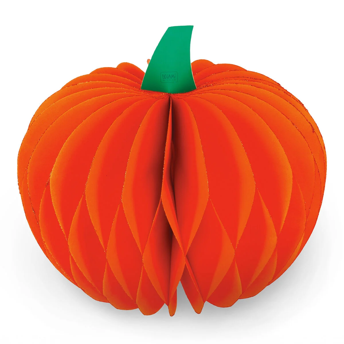 Faltbarer Halloween Kürbis orange WHAT A PUMPKIN! Papier 