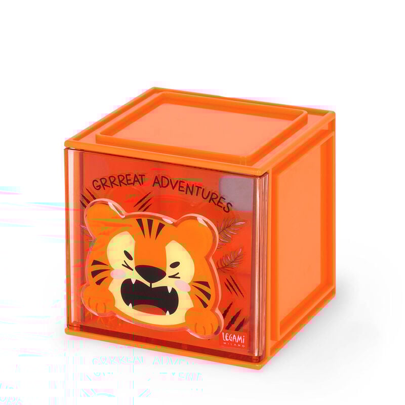 Erweiterbare Schreibtischbox - Cutie Cube TIGER