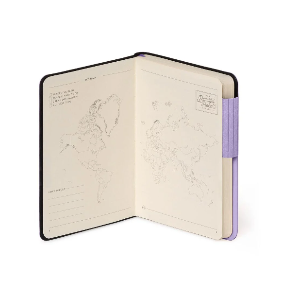 2Rn0r9X4IQvQg4 Liniertes Notizbuch - Small - My Notebook 9,5x13,5cm 192 nummerierte Seiten Lavender Lila