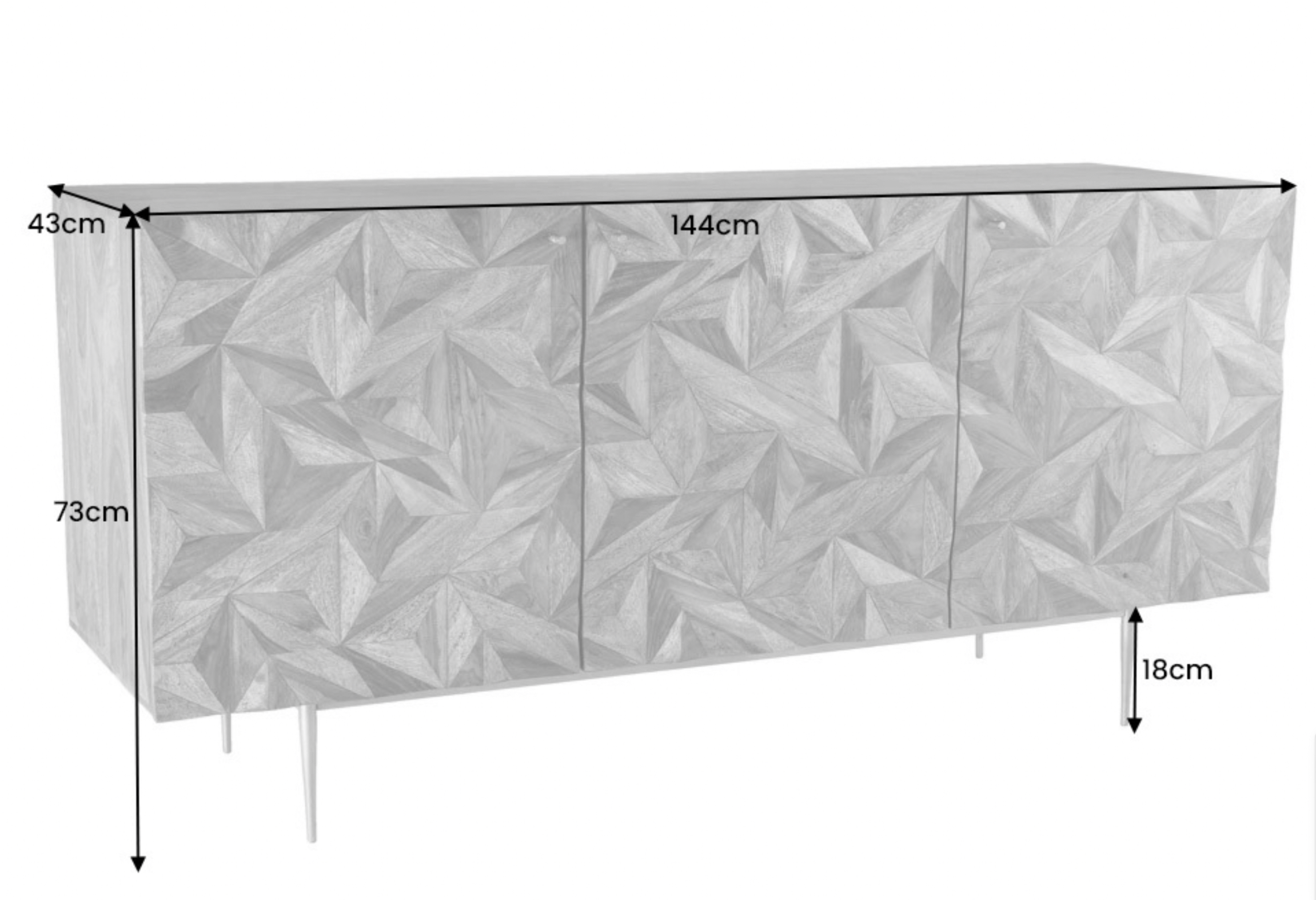 IMG_0468jsoIBA3YLDqDD Sideboard ALPINE Sheeshamholz Metall Matt-Gold handgearbeitet Unikat 145x43x73cm