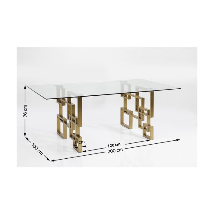 84Uhlr5aK4h4yG Tisch BOULEVARD ESG-Sicherheitsglas Gold 75x100x200cm