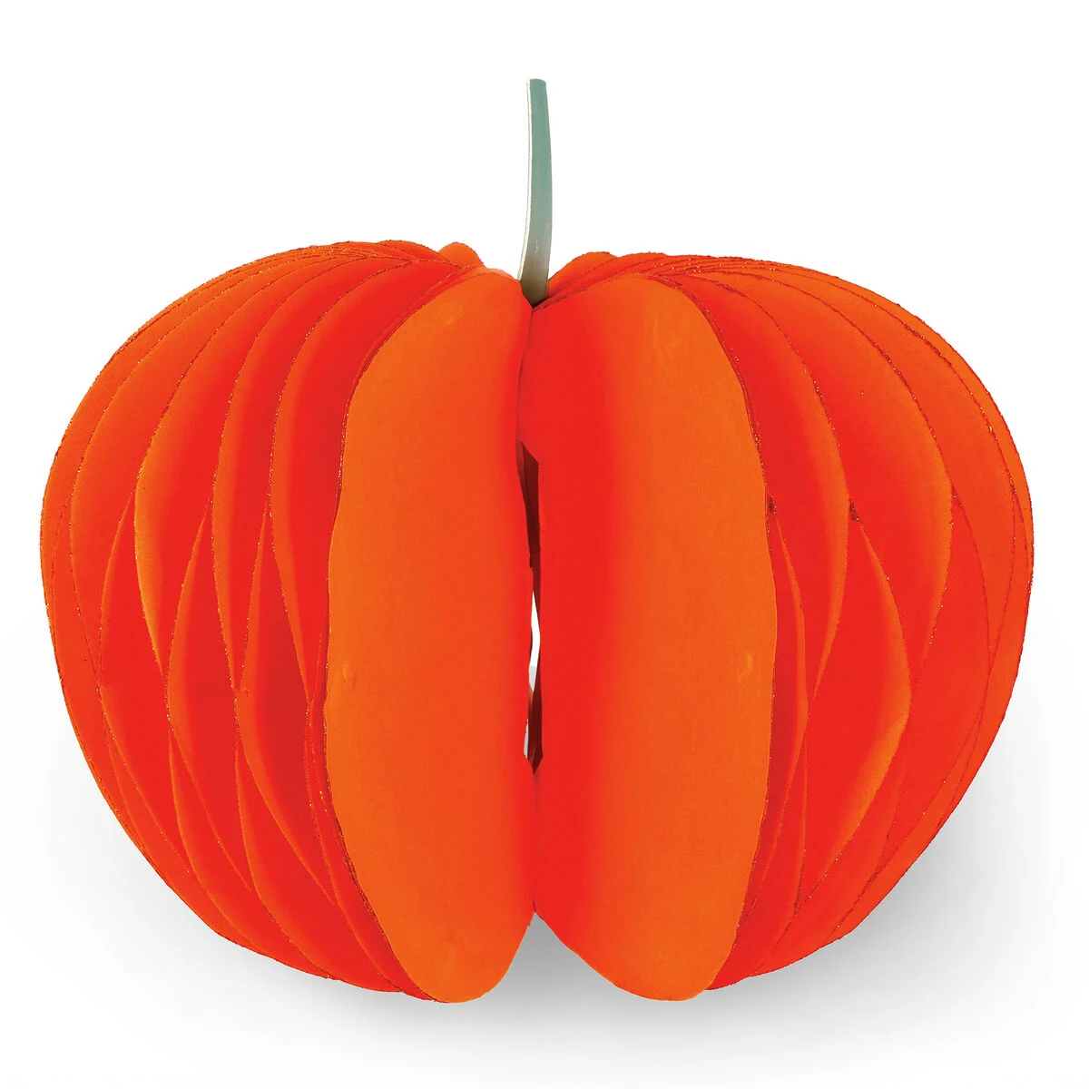 Faltbarer Halloween Kürbis orange WHAT A PUMPKIN! Papier 