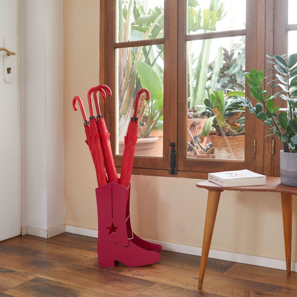 Schirmständer PINK COUNTRY BOOT Metall 12x30x40cm