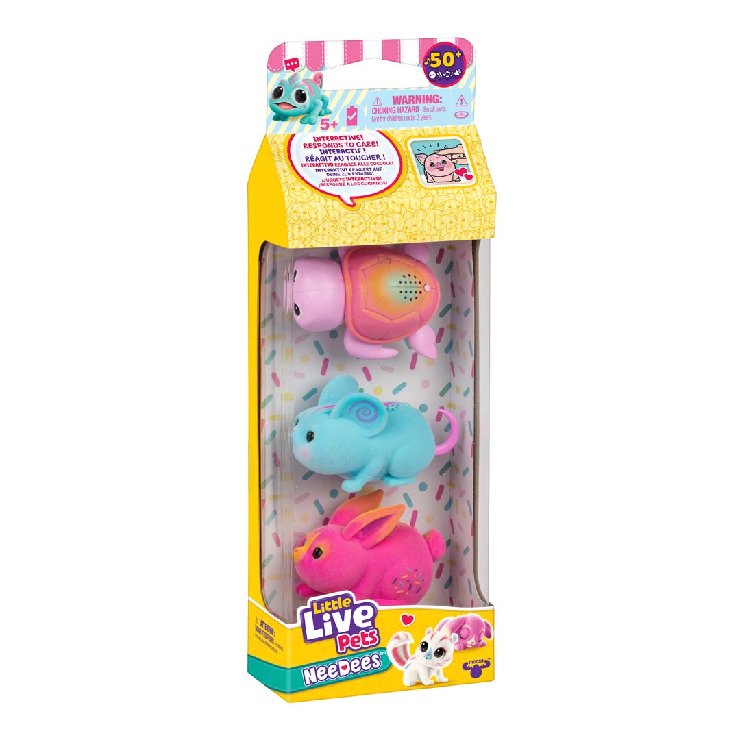 Interaktive Little Live Pets NEE DEES 3er-Pack Candy-Serie S2 30,5x10,2x5cm