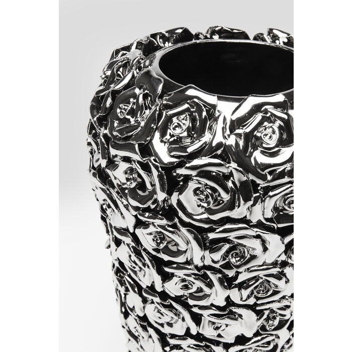 11l5PEbwvyWp86u Vase Rose Multi Chrome Big handgearbeitet Unikat 45x21,5x21,5cm