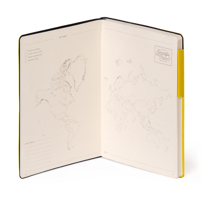 2SS7ETjhTUpw9T Liniertes Notizbuch - Large - My Notebook 17,5x24,3cm 192 nummerierte Seiten Yellow Freesia Gelb