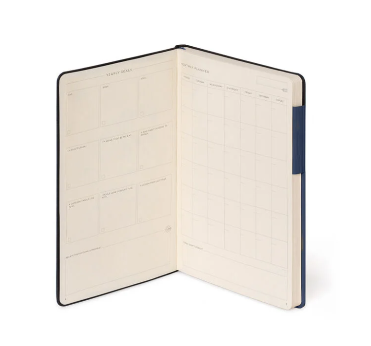 3Bgy2yXi2lxGTS Liniertes Notizbuch - Medium - My Notebook 13x21cm 192 nummerierte Seiten Galactic Blue Blau