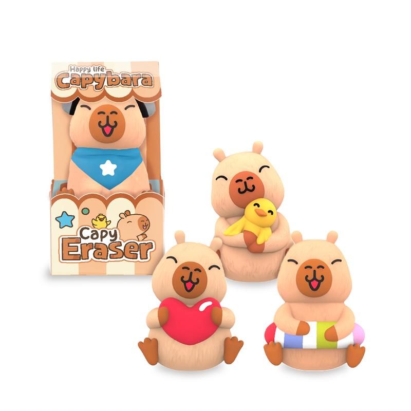 ABC Champions Happy Life Capybara Radierer 3,4x3,3x6,5cm