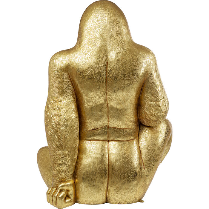 5OLcqnJ2cVJOJb Dekofigur GORILLA XL Gold handgearbeitet 180x130x100cm