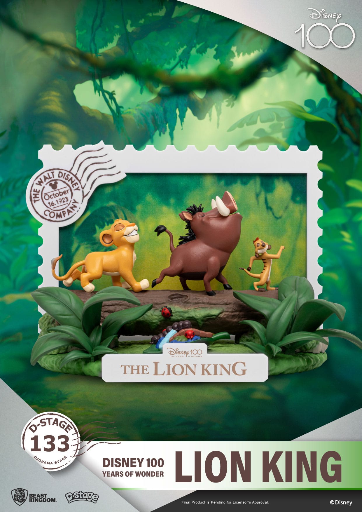 1Q681khk6E2PMi Disney 100 Years of Wonder D-Stage Sammlerstück Diorama "Lion King - König der Löwen" 15cm