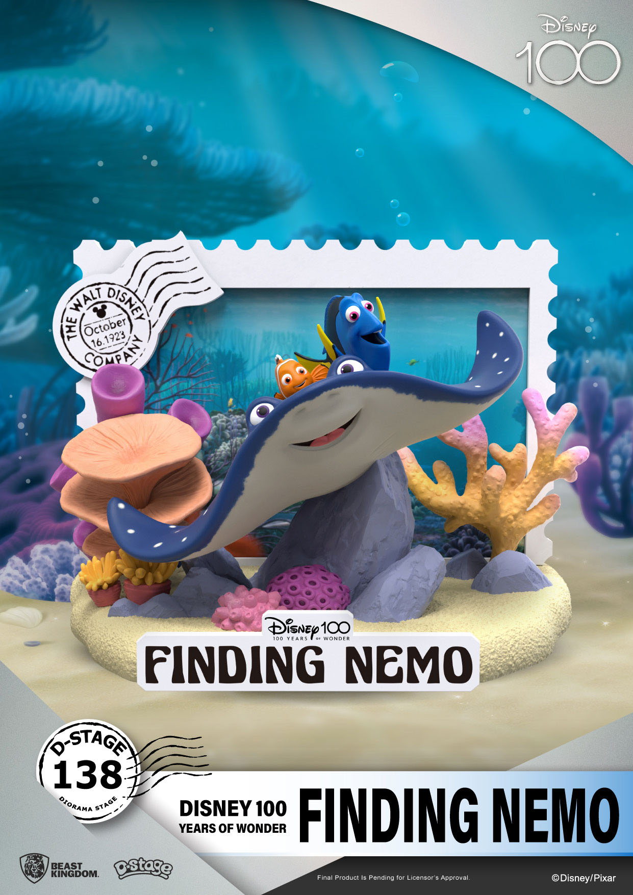6gagDO2Z38LyXL Disney 100 Years of Wonder D-Stage Sammlerstück Diorama "Finding Nemo" 11,7cm PVC