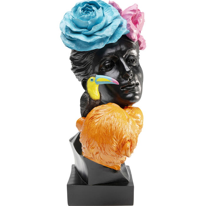 Dekofigur JUNGLE LADY Polyresin handgearbeitetes Unikat 18x26,5x40cm