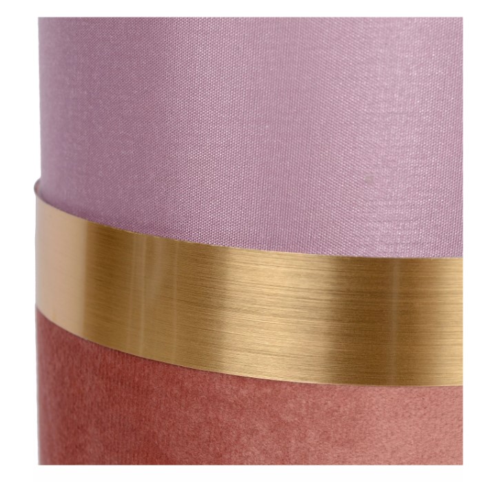 Tischleuchte EXTRAVAGANZA TUSSE Leinen Metall E14 15x15x22cm