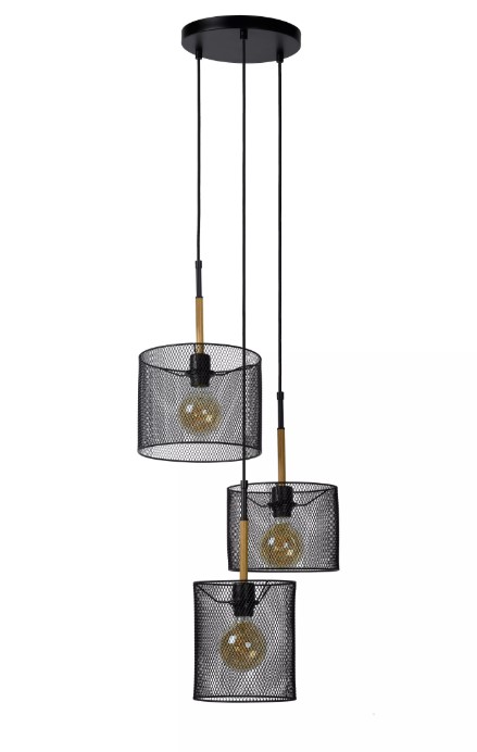 2AyCyae3pYGTvP Pendelleuchte BASKETT Metall 3xE27 dimmbar 15x20x32cm