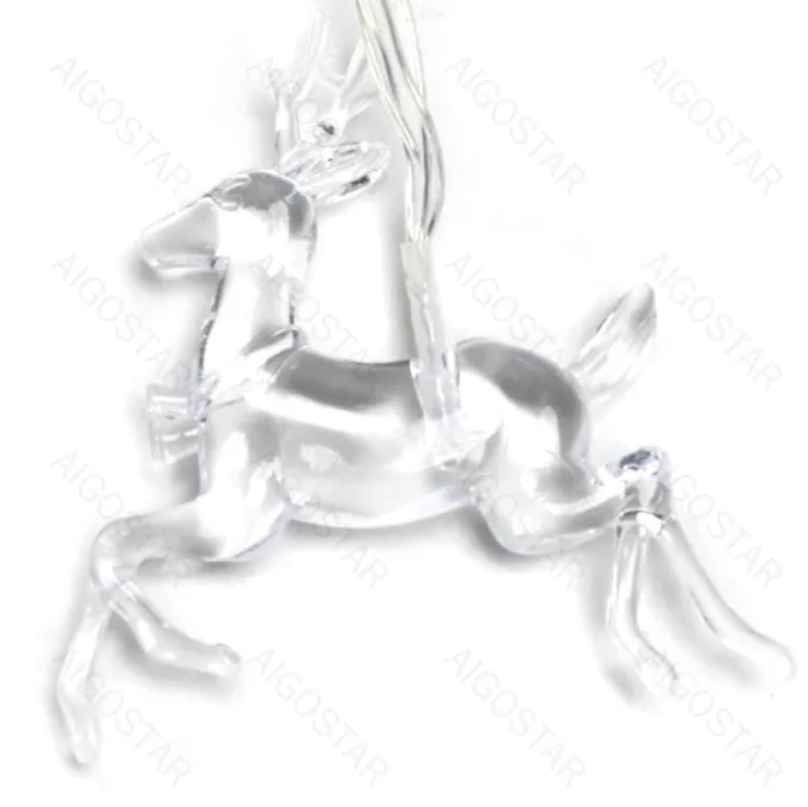 Batteriebetriebene LED Rentier-Lichterkette mit transparenten IP20 0,3x1,5m