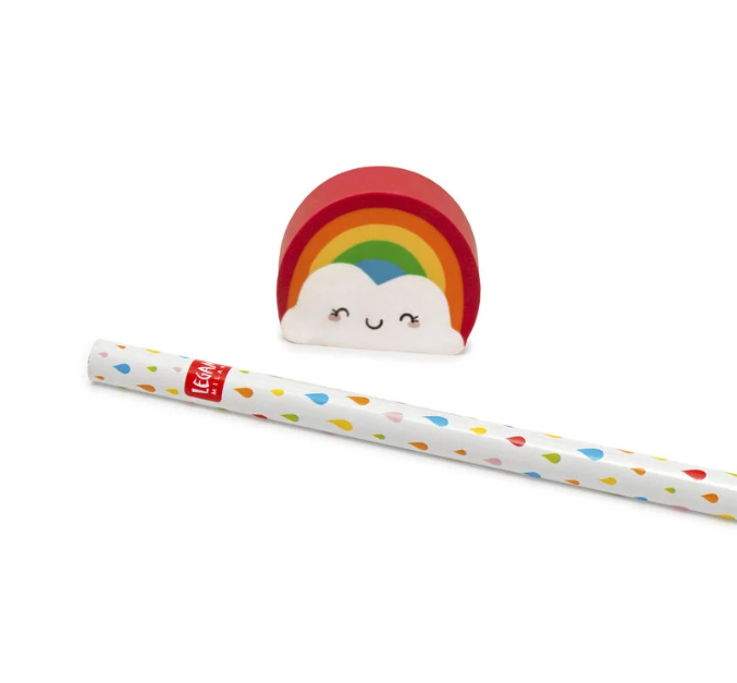 1cVYXwcKFH5ZiC HB-Bleistift mit Radiergummi After Rain Comes The Rainbow Regenbogen