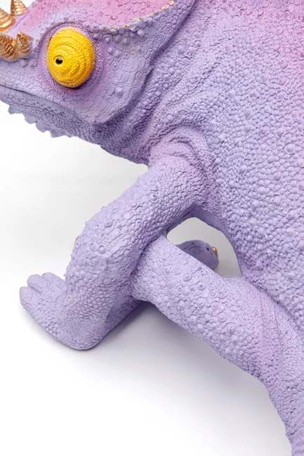 Tischleuchte CHAMELEON Polyresin Violett E27 32x43,5x21,5cm 