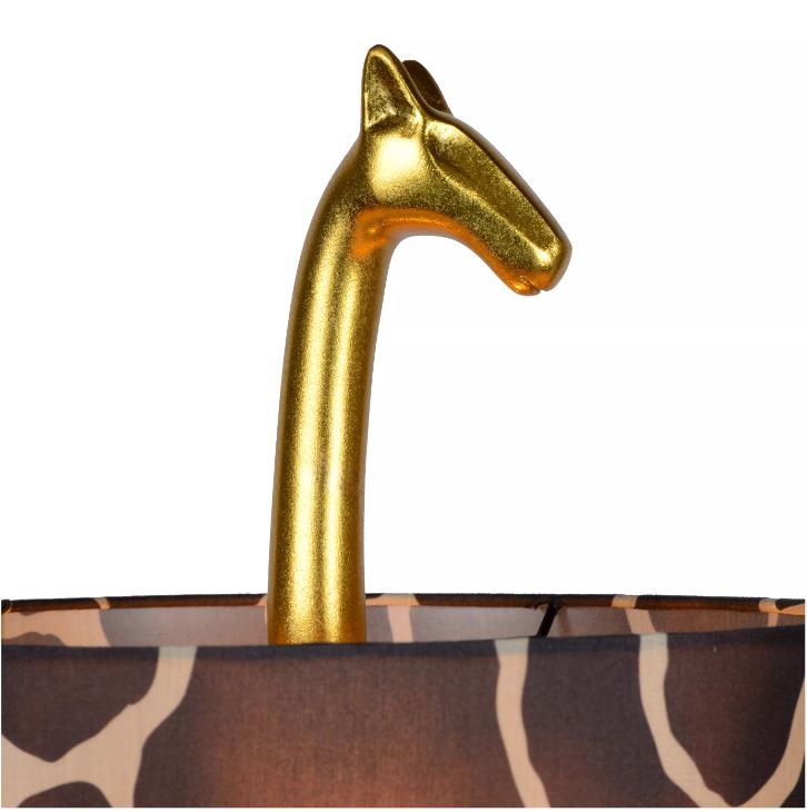 61581_2 Stehleuchte EXTRAVAGANZA MISS TALL Kunststoff Textil Gold Braun 31,5x31,5x160cm