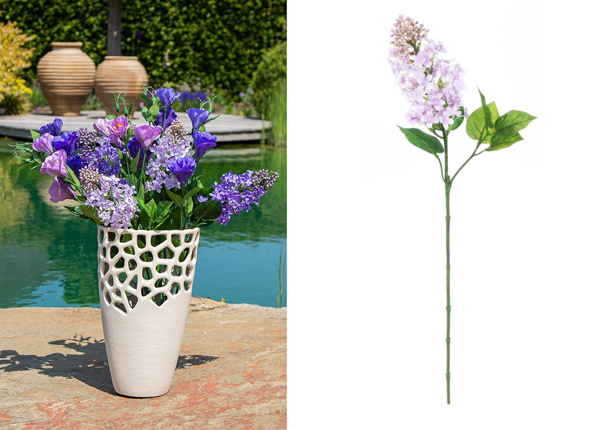 Stielblume FLIEDER Kunststoff Rosa 63cm Stielblume FLIEDER Kunststoff Rosa 63cm