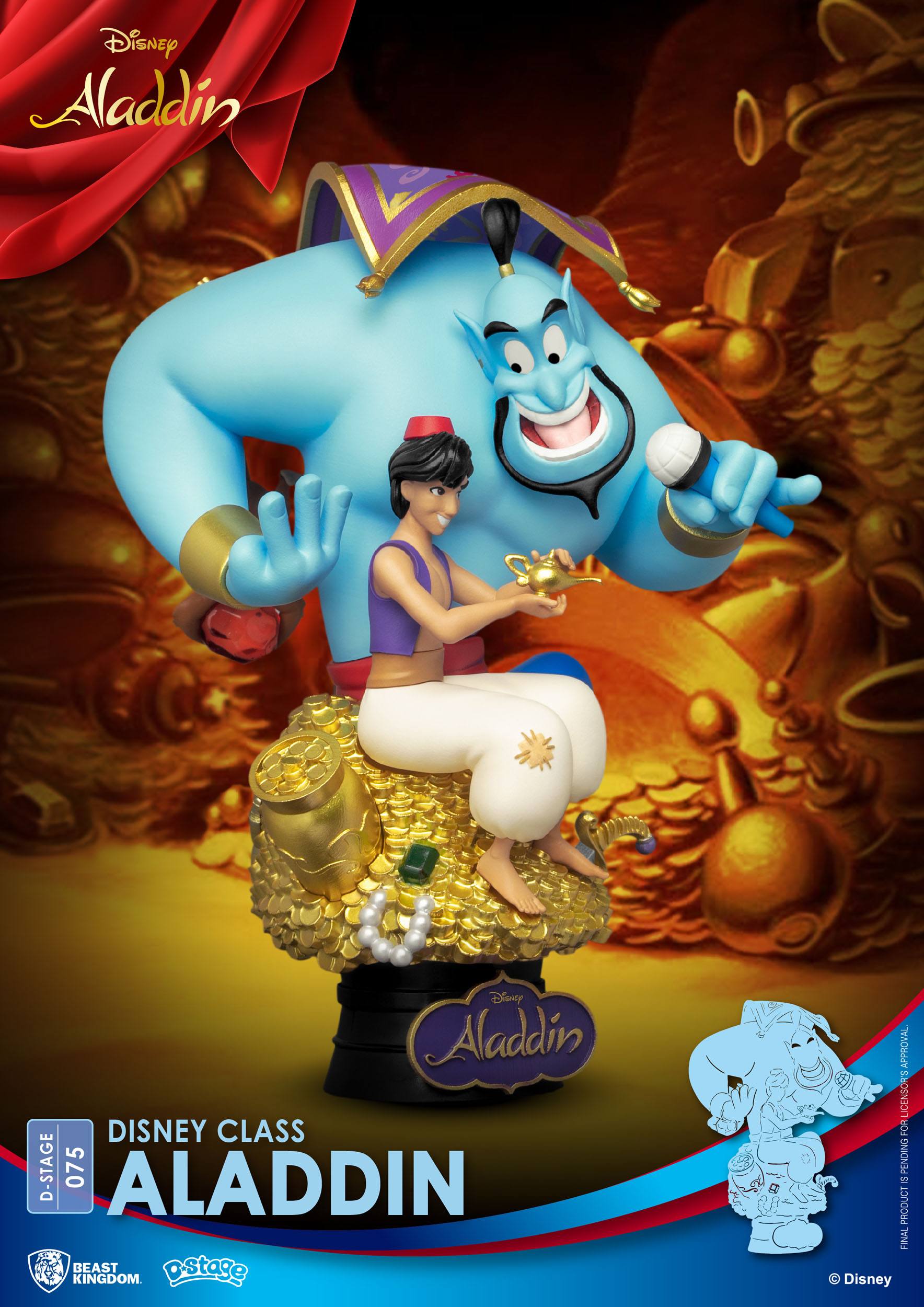 3x70GmqSUNPgPT Disney Class Series D-Stage Sammlerstück Diorama "Aladdin" 15cm PVC
