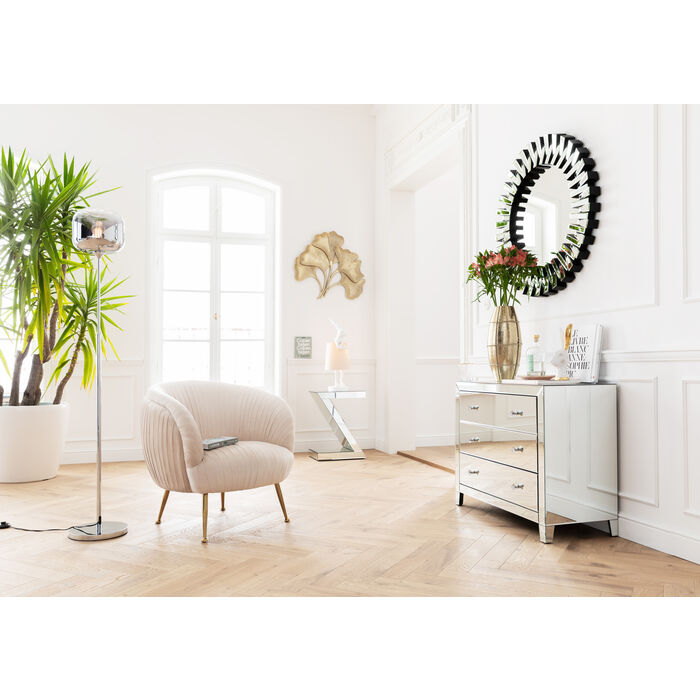 645QXajKsS6DjH Sessel PERUGIA Samtoptik Edelstahl Creme Gold 79x75x75cm
