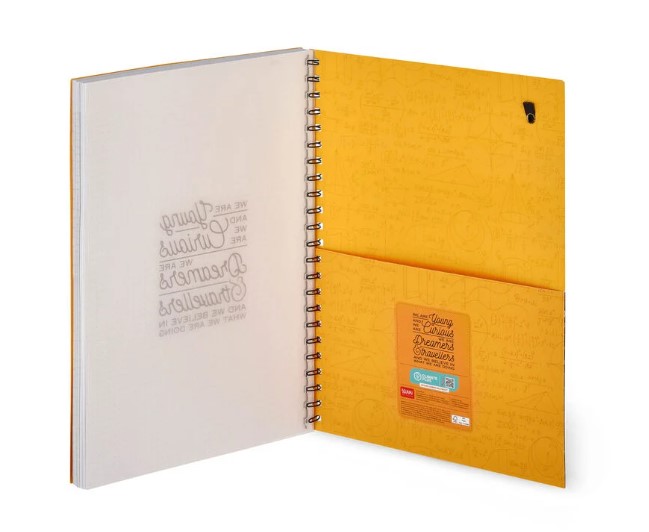 42LdD4A0VhsPnX 3-in-1 Notebook mit Spiralbindung - Maxi A4 - 22x29,5cm 204 Seiten Genius