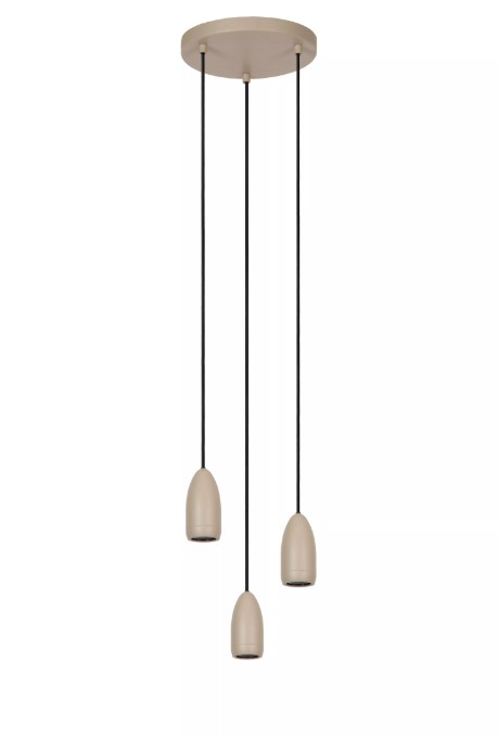 Pendelleuchte EVORA Metall 3xGU10 dimmbar 25x25x150cm