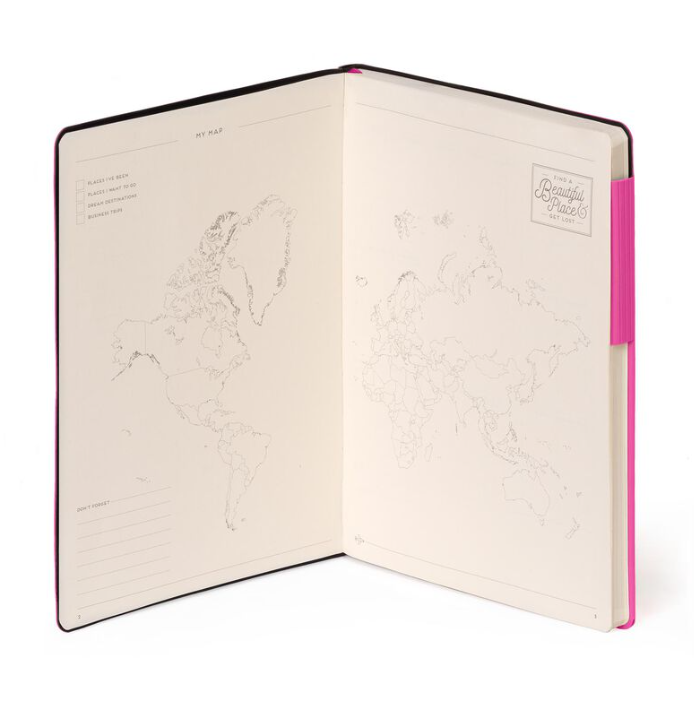 2ODVVt9WnKgF1O Liniertes Notizbuch - Large - My Notebook 17,5x24,3cm 192 nummerierte Seiten Bougainvillea Pink